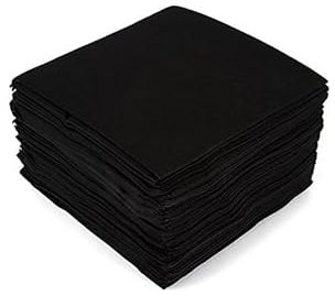 ALMERICORP Toallas Desechables Spunlace 40x80cm Color Negro | Toallas para peluquería y estética |