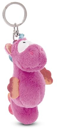 NICI Schlüsselanhänger Seepferdchen Laguna Rainbow 9cm Magenta - Nachhaltiger Begleiter Kuscheltieranhänger mit Schlüsselring für Schlüsselband, Schlüsselbund & Schlüsselhalter