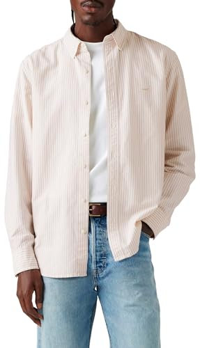Levi's Men's Authentic Button Shirt, Waylon Stripe Safari, XXL