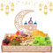 MQIAN Ramadan Teller, Ramadan Hölzernes, Tablett Ramadan, Eid Mubarak, Eid Mubarak Teller Holz Tablett, Dessert Tablett Holz Teller (Ramadan Tablett_B)