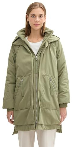 TOM TAILOR Denim Damen 1043676 Jacke, 18938-Greyish Green, M