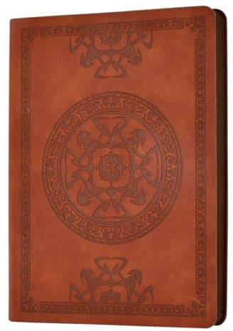 YAANBUNB Notizbuch Vintage A5 Tagebuch Liniert Reisetagebuch Leder A5 Skizzenbuch Ringbuch Blanko 144 Blatt/288 Seiten Notebook Nachfüllbar Retro Notizbücher Notizblock für Büro Schule Haushalt