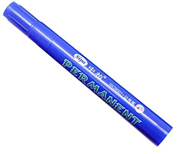 NIHUIFA 3.0mm Black Permanent Marker Work On Most Surface Permanent Markers For Freezer Bags Food Storage Containers Permanent Marker Pen White Extra Wide Tip