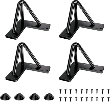 SANKEYTEW **cm tischbeine Metall, 4er Set haarnadel tischbeine,füße für möbel couchtisch Beine tischbeine esstisch,mit Bodenschoner und Schrauben Verfügbar (10cm 3 Rod)