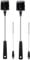4 Pack Water Bottle Brushes with Straw Cleaner, Stainless Steel Handle Baby Bottle Brush Cleaner, Kitchen Scrub Cleaning Brushes for Cup, Wine Glasses, Coffee Mugs, Tumblers, Wine Decanters, Black