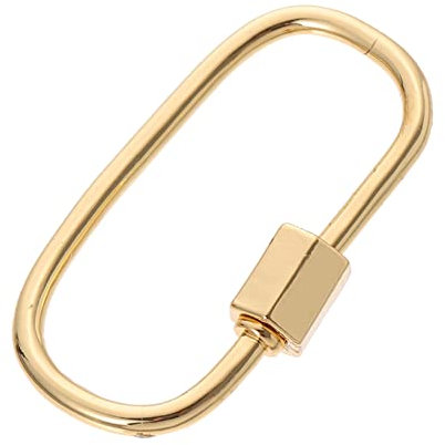 HOODANCOS Oval Turnbuckle Pendant Necklace Link Buckle for Jewelry Carabiner Clasps Link Buckle for DIY Charm Accessory Jewelry Making Supplies