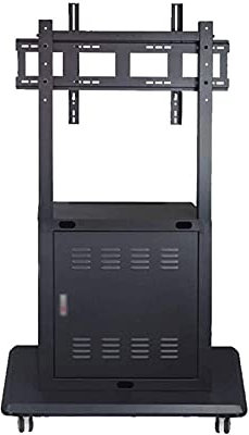 Soporte de TV sobre ruedas para televisor de 40 y 86 pulgadas con capacidad de carga de 110 kg