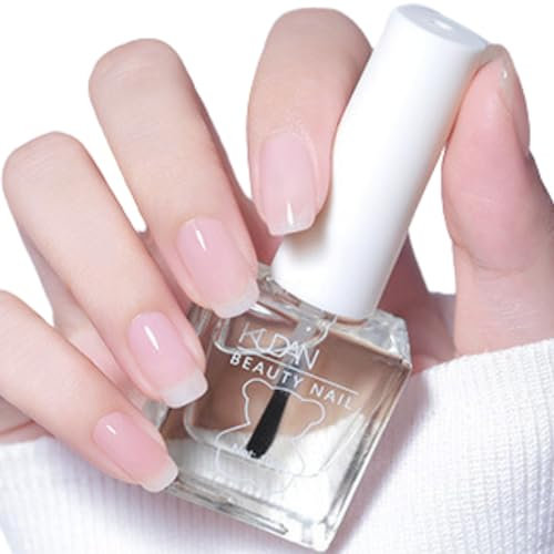 Clear Nail Polish - Quick Dry & Long Lasting clear Nail Varnish - No Need Cure Top Coat Nail Polish - High Gloss Nail Varnish top coat - 2 In 1 Top Coat & Base Coat nail polish For Women DIY Home