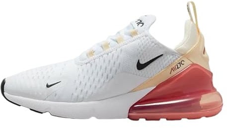 NIKE Air Max 270 Damen Sneaker Farbe: Weiß/Beige/Schwarz (123); Größe: EUR 38 | US 7 | UK 4.5