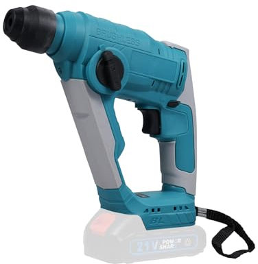 Electric Hammer 700W 4000ipm 2.0J Brushless Cordless Hammer Switchable Forward and Reverse Rotate Mode for Steel Concrete Wood Drilling Replacement for MAKITA Battery