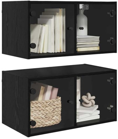 vidaXL Wandschränke 2 STK. 68 x 37 x 35 cm Holzwerkstoff