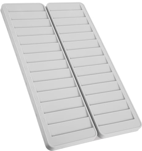 ID Card Storage Rack 28 Slots Sturdy Plastic Wall Mounted File Holder for Garage and School Employee Card Storage