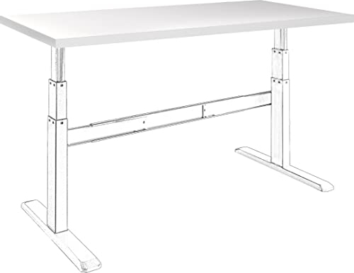 celexon Tischplatte - 175x75 cm - weiß - Melaminharz beschichtet - Spankernplatte - ABS Umleimer - ideal für Homeoffice, Büro, Meeting und Besprechung