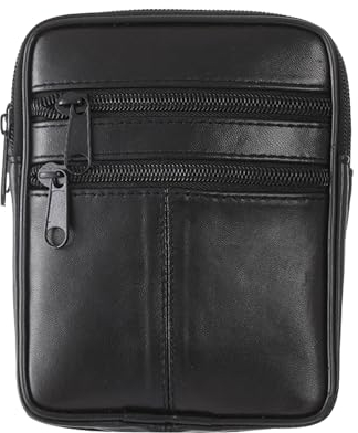 Sotala Leder HÜFTTASCHE - Gürtelbörse Gürteltasche Bauchtasche Portemonnaie Geldbörse Echt Leder in Schwarz