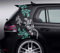 Aufkleber Gecko Tribal Auto Motorrad klein groß Lizard Agame Chameleon Echse Spuren Fußabdrücke | Helm Sticker | Motorhaube Heck Tank Seite Fenster | verschiedene Motive, Größe & Farbe anpassbar