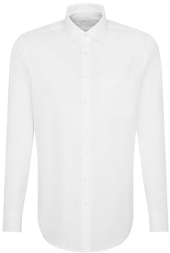 Seidensticker Herren Mens Regular Longsleeve Cotton Businesshemd, Weiß(193650), 46 EU