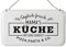 Posiwio Metallbild - Schild Täglich frisch Mama's KÜCHE mit Liebe gekocht ... 24xH14cm