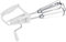 VIFER Rotary Hand Whisk Stainless Steel Hand-Held Egg Beater Manual Rotary Kitchen Mixer Hand Push Whisk Blender for Whisking Beating Stirring, White