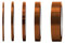 XPOOS 5 Rollen Hitzebeständiges Klebeband Hochtemperatur Isolierband polyimid Klebeband, Elektronik Selbstklebend Isolierband, 3D Drucker Hitzebeständiges Tape(2 mm, 3 mm, 5 mm,10 mm,20mm) x33m