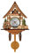 Hidyliu Cuckoo Clock Antique Wooden Cuckoo Birdhouse Wall Clock Home Decor Hanging Cuckoo Clock Auto Swing Bell Pendulum Home Decor