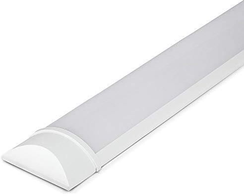 HOFTRONIC - 2er Pack LED Lichtleisten 120cm 40W LED Röhrenlampe Komplett 3000K Warmweiß 4800lm Super Hell 30000h LED Langfeldleuchte 1200x74x25mm (LxBxH) Kellerlampe garagenbeleuchtung - IP20 Innen