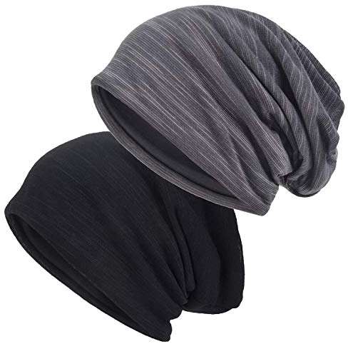 EINSKEY Beanie Herren Damen Dünne Mütze, Leicht Atmungsaktiv Sportmütze Übergangsmützen für Joggen, Fahrradfahren, Schlafen, Haarausfall, Chemo