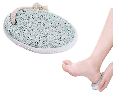 SHULLIN Natur Bimsstein Bimssteine Lavastein Fußpflege Natürliches Fuß-Scrub Pediküre Fußpeeling Hornhautraspel Lava Pediküre Werkzeuge für Füße und Hände abgestorbene Haut entfernen(Grün)