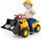 GYMAX Kids Ride on Bulldozer, Children Toy Excavator with Horn, Helmet, 3 Toy Stones and Underneath Storage, Pretend Play Construction Truck for Boys Girls
