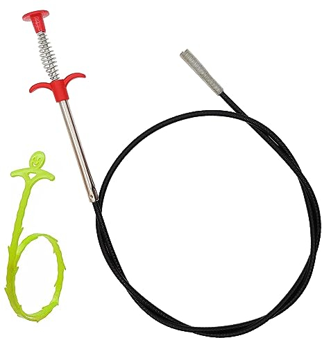 Greifer Flexibel Krallengreifer 160cm, Abflussreiniger Spirale Krallengreifer Klein Extra Dünn Drain Snake, Greifer Zange Teleskop Rohrreiniger Abflussschlange für Küche Bad Toilette Abwasserkanäle