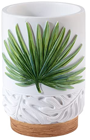 Avanti Linens Viva Palm-Kollektion, Harz Holz, Grün, Bathroom Tumbler
