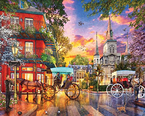 White Mountain - Sonnenuntergang in New Orleans, 1000 Teile Puzzle, New Orleans Puzzle, Sonnenuntergang Puzzle