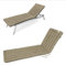 HAVE A SEAT Living - Sonnenliege Auflage Luxury | 200x60 cm - Bequeme Gartenliege Auflage, 8 cm Dick - Waschbar bis 95°C, Orthopädisch, Wetterfest - Made in Germany (200x60 cm, Goldbraun)