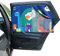 Hianjoo Parasol Coche con protección UV, Magnético de Doble Capa para Ventanas Laterales Cubierta de Sombra de Doble Apertura para Protección contra el Calor/UV, Dinosaurios