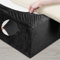 DUJUIKE Stretch Samt Boxspring Abdeckung zum Umwickeln, Alternative zum Traditionellen Volant Bettrock, Einfach Anzubringen (Schwarz, Cal King Bed Width:180-190cm)