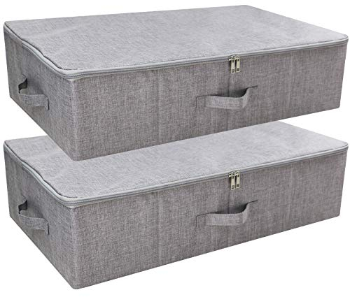 iwill CREATE PRO Pack de 2 cajas de almacenamiento de zapatos plegables rígidas y lavables, color gris oscuro