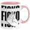 Italiener Geschenk Tasse Ficko Italienische Handbewegeung Kaffee-Becher (Rosa)