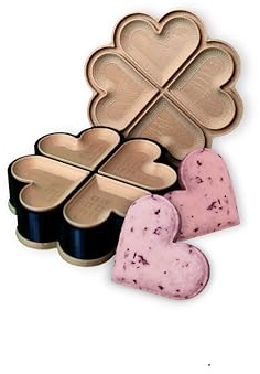 Form für Badekugeln, Seife und Kekse - Herz - Badebomben - Seife herstellen - Keksausstecher