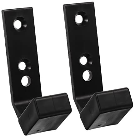 KICHOUSE 2 Piezas Soporte Barra Ganchos en Forma j para Sentadillas Estante del Equipo la Aptitud Gancho para Colgar Pesas Estante Almacenamiento Pesas Pared Accesorios