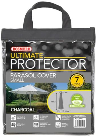 Bosmere Ultimate Protector Small Parasol Cover One Charcoal U590C