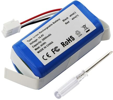ANTIEE Vacuum Cleaner Battery, Batteria per Severin Chill RB7028 Vacuum Cleaner, (Li-ion, 14.4V, 2800mAh) Ultra High Capacity, Replacement for Severin Chill INR18650-4S Battery