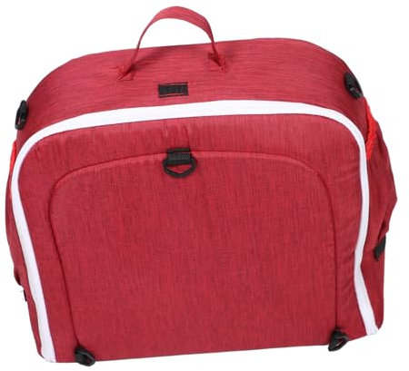 Abaodam Zusammenklappbares Tragbares Reise-babybett Mit Schattennetz Für Jungen Und Mädchen Strandzelt Mit Roter Tragetasche