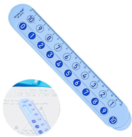 Personalisiertes Lineal, 25 cm Lineal, Pädagogisches Mathe für Kinder Addition und Subtraktion bis 20