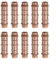 Startbuymore 10 Pcs Barb Straight Connector, Barb Splicer Mender Hose Fittings, Plastic Adapter Barb Fittings for 1/2 Irrigation Tubing, Soaker Hose, Sprinkler Line