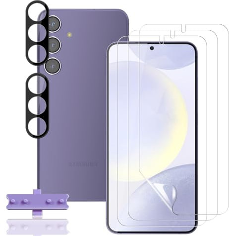Rnnmeeko 3+2 Pièces Protection D'écran pour Samsung Galaxy S24+ / S24 Plus 5G (Pas Verre Trempé) Film TPU Flexible + Caméra Arrière Protecteur, HD Ultra Protection écran pour Galaxy S24+ / S24 Plus