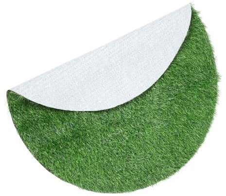 Milisten Safe Reusable Outdoor Fake Grass Table Mat Decorative Turf Grass Table Runner Grass Rug for Table