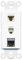 RiteAV 1 Port CAT6 CAT7 Telefon-Kupplung, Buchse, Wippmodul, weiblich-weiblich, für dekorative Wandabdeckung, Frontplatte [Weiß]