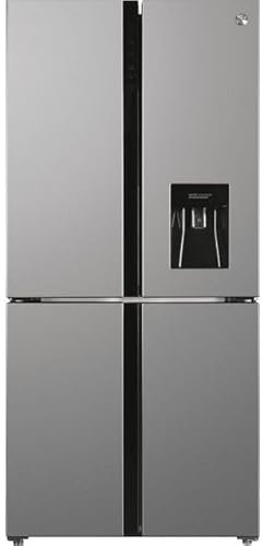 Hoover H-FRIDGE 700 MAXI American Fridge Freezer - Silver - E Rated