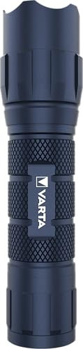 VARTA Taschenlampe F20 LED Taschenlampe (Aluminiumgehäuse, Präzisionsfokus, klein, batteriebetrieben) blau für Alltag, Auto, Haushalt, Tasche oder Manteltasche