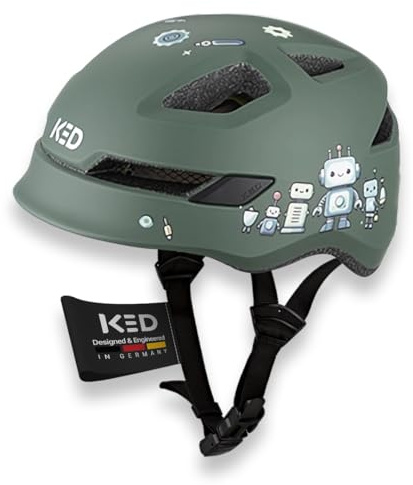 KED Pop II Lite Kinder Fahrradhelm Mit Ultraleichtem Design Und Sicherem K-FIT System – Bequemer Helm Für Schule Und Freizeit
