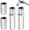 4 PCS 10mm Socket, 10mm Socket 1/4 Drive, 1/4-Inch Drive Deep and Shallow Impact Sockets Set, Cr-V Drives Sockets for DIY Hand-Making Repair Automotive